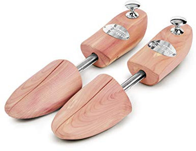 Schlesinger - Premium Schuhspanner aus edlem Zedernholz für Damenschuhe und Sneaker. Modell Königin. Größe 40/41. Silber Knauf.