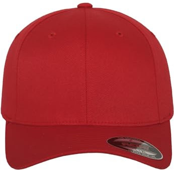 Flexfit Unisex 6277-Flexfit Wooly Combed Flexfit Wooly Combed, red, L/XL
