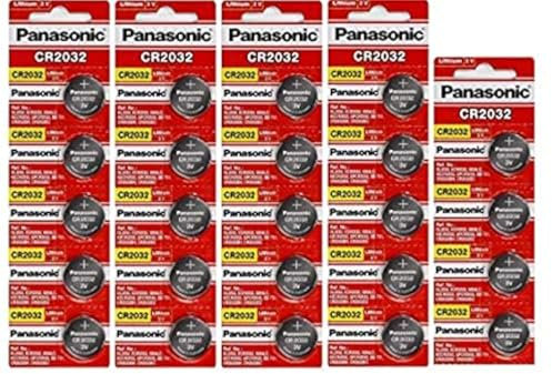 24 Panasonic CR2032 batterie al litio CR-2032 3 V 4 confezioni da 6 batterie – EXP. Data 2022