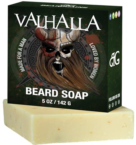 Beard Gains Valhalla Organic Goat Milk Beard Soap/Conditioner | Eliminate Itch & Dandruff and Promote Beard Growth & Improved Skin