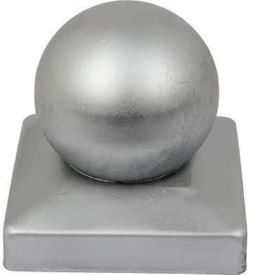 GeZu-Impex ® Boule de chapeau Galvanisé à Chaud Pour Poteaux en Bois 91x91 mm