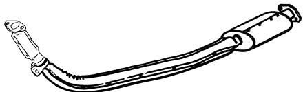 VEGAZ MZR-59 Silenziatore anteriore Anteriore Sx Marmitta Anteriore Marmitta Anteriore