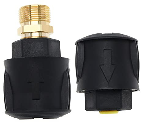 1 Set Hochdruck Schnellmontage Ersatz Kompatibel mit Kärcher K2-K7 Schnellkupplung Schläuche Hochdruckreiniger Schlauchadapter Kunststoff