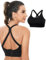 Becellen Sport BH Damen, Starker Halt Sports Bra Ohne Bügel Kreuz Rücken Gepolstert Fitness Yoga BH für Training, Joggen
