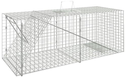 vidaXL Piège à Animaux 64,5x25x26,5 cm Fer galvanisé, piège à Souris sans cruauté, piège à Rats, Attrape à Rats, piège à Rats sans cruauté