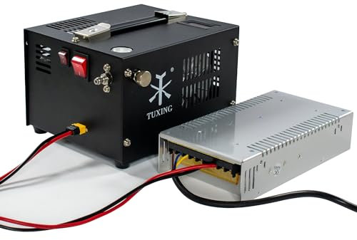 TUXING 30Mpa 4500Psi Air Compressor,High Pressure Air Pump,Oil-Water Free with Conceter for Pcp Air Rifle