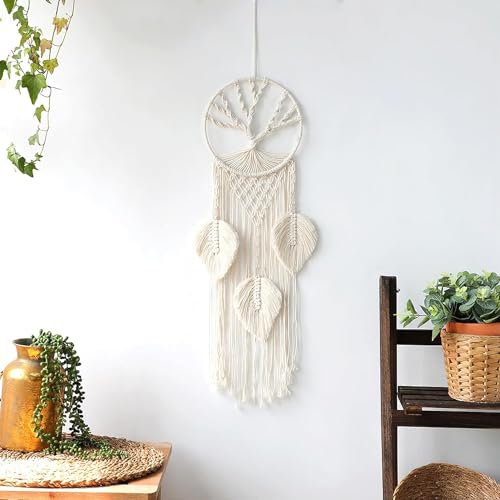 PZJFH TraumfäNger Handgefertigt Gross Boho TraumfäNger Mit Gewebte Makramee Wandbehang Ornament,TraumfäNger Makramee Boho Quasten Dekoration FüR Vintage Hochzeit Schlafzimmer Dekorationen