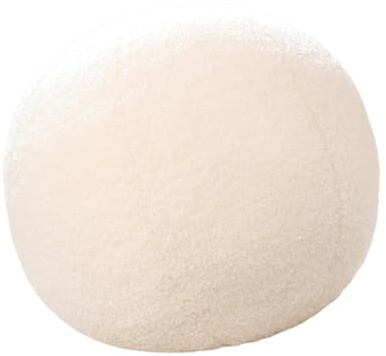 Qiwieod Cuscino A Forma Di, Cuscino Stile Cuscini Sferici, Cuscino A Moderna Da 13 Pollici, Cuscino Decorativo Con Palla Di Peluche Cuscino A Rotondo, Cuscino Rotondo Decorazione