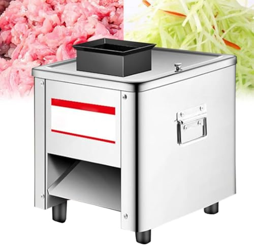 Elektrisk köttskärare maskin skärare kub strimlat kött, automatisk skärmaskin för färskt kött (3.5mm)