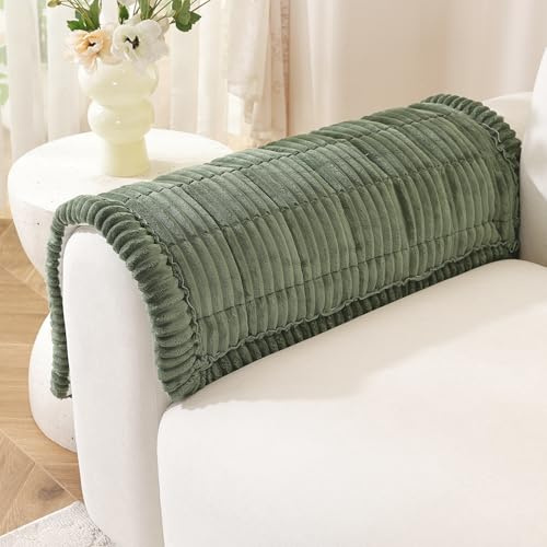OstepDecor Washable Couch Cover for Dogs, Thick Pet Friendly Sofa Covers, Soft Couch Protector, Paw Cart Sofa Slipcovers, Cushion Protector for Leather, Sectional, Loveseat (20 x 24, Green)