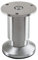 SOTECH Möbelfuß Terra Höhe 80 mm Alu gebürstet Schrankbein höhenverstellbar bis max. 15 mm, belastbar bis 250 kg