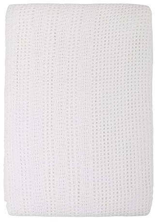 Family Bedding Manta, algodón, Blanco, 230 x 230 cm