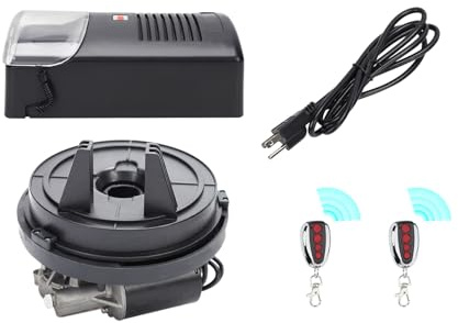 Electric Garage Roller, Electric Garage Roller Remote Door Opener, Electric Rolling Shutter Roller Remote 250N Force 2 Remotes + Control Box