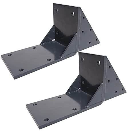 Mendler 2er-Set Dachsparrenadapter für Kassetten-Markise T122 T123, Dachsparren Halterung Adapter - anthrazit