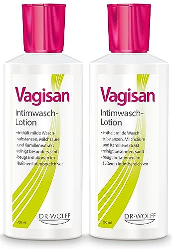 Vagisan Intimwaschlotion - 2x 200 ml | Zur sanften Reinigung des Intimbereichs bei Trockenheit, Juckreiz und Brennen | Beugt Infektionen und Hautreizungen vor