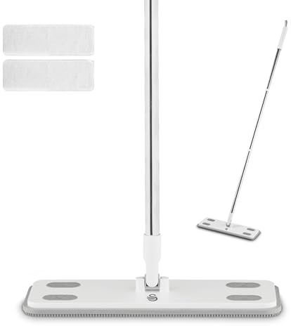 Swan Elevate Balai à Franges électrostatique avec capacité de dépoussiérage Humide et Sec à 180 degrés, Convient à Tous Les Types de sols, Comprend 25 Chiffons humides (1 lot) et 25 Chiffons secs (1