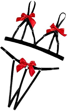 ZTFYKLIN Conjunto De Piezas Interior Sexy Hueca A Juego Colores con Y Pechos Abiertos para Mujer Sujetadores Bragas (Rd2, L) Lencería Femenina Sujetador Lenceria Picardias Picardías Lingerie