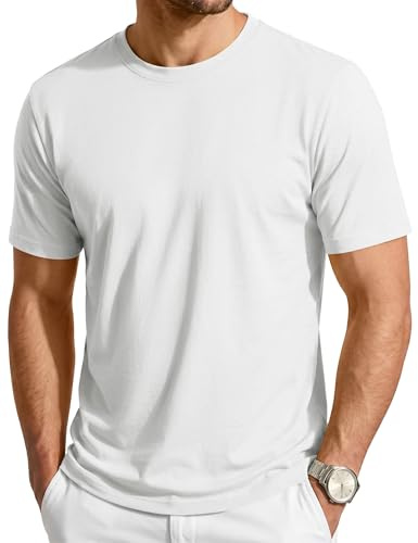 Cavva T-shirt da uomo a maniche corte UPF 80+ protezione solare maglietta girocollo casual basic top leggero traspirante Tees