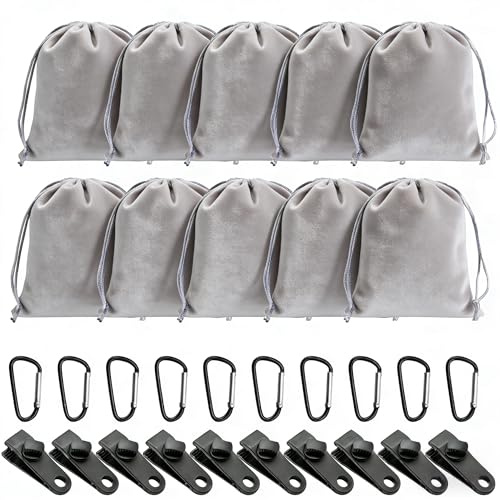 DAOOZHU 10 Sacs de lestage Portables et remplissables pour stabiliser Rideaux, pergolas et tentes