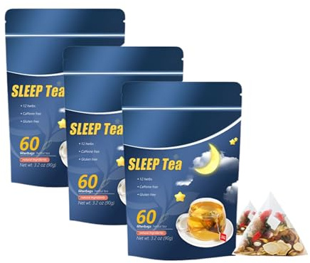 Tisana For Dormire Alle Erbe, Supporto For Il Rilassamento E Il Sonno, Bustine Di Tè Calmanti Naturali(3PC)