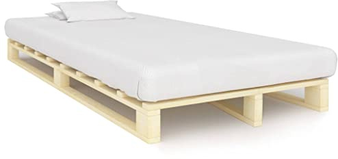 Lumanois Estructura Cama palets sin colchón Madera Maciza Pino 120x200cm,Mobiliario,Camas y somieres,33.3kg-285236