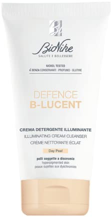 Bionike Defence B-Lucent - Day Peel, Crema Viso Detergente Illuminante, Attenua le Discromie, Esfolia e Rimuove le Impurità, Dona Luminosità e Freschezza, 150 ml