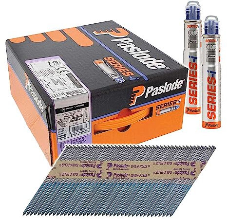 TIMCO PAS141070 141070 Paslode Galvanised Plus Nail Fuel Pack, Grey