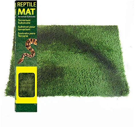 PETSTARCX Reptile Terrarium Literie Substrat Doublure Pelouse Douce Aménagement Paysager Tapis Décoratif Amphibie Tortue Lézard Tapis Hydratant (S)