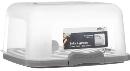5five - boîte à gateau carré 33x36cm plastique