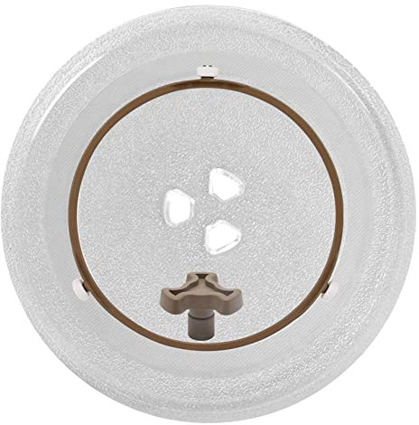 WORDFUN Ersatz Drehteller Für Mikrowelle, Microwelle Ersatzteller, 24.5/25.5/27/31.5cm Mikrowellenteller, Mikrowelle Glasteller Drehteller, Mit 3 Fixierern, Glasplatte, Ersatzbausätze