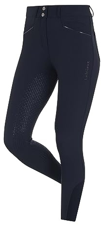 LeMieux Freya Pro Womens Breeches - Full Seat Silicone Grip - High Waist - Navy - US8