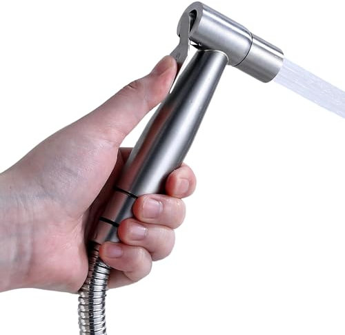 SOLTANA - Ducha higiénica para wc de acero inoxidable, Ducha higiénica para inodoro, Rociador bidet para wc, Pulverizador bidet (DUCHA HIGIENICA)