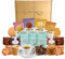 Tea Gift Set Hamper with Strawberry Jam & Marmalade Pots With Border Biscuits, Afternoon, Breakfast & Earl Grey Loose Tea in Mini English Tea Tins | Gift Hamper for Special Occasions