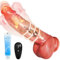 22cm Klassische Dildo für Frauen,10 Vibrationen 7 SchubmaBnahmen,42 ℃ beheizbarer Vibratoren, Vibrator Groß Anal Dildos Penis G-Punkt Vibratoren mit Saugnapf Sexspielzeug Eichel für Frauen