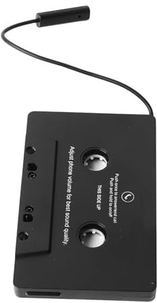 Adaptador de Cassette de Akozon Car, Receptor Transmisión Inalámbrico Multifuncional con Capacidad AUX para Mazos Casete Estándar