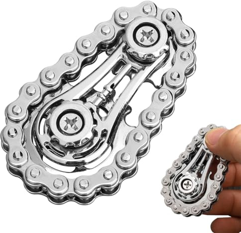 KYLOS Chaîne De Fidget Tendance, Jouet Pour Enfants Et Adultes, En Métal, Pour Enfants Et Adultes, Fidgeting, Pour Vélo, Dés Edc, Soulage Le Stress, Cadeau Cinétique