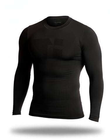 Camiseta Térmica Deportiva de Compresión Unisex | Manga Larga Ajuste Ideal para Ciclismo, Running y Trail Running