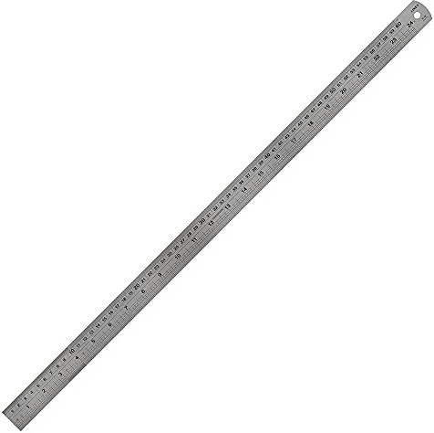 Linex Ruler 60cm, Stainless Steel, with Imperial and Metric Markings