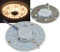 ChiliTec LED Ring Modul mit Magnethalter 12W Ø12,5mm 1200 Lumen 230V Ringlampe Umbau Set für Deckenleuchten Anschlussfertig 3000k / Warmweiß