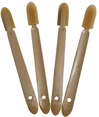 JMIBASIC Grout Caulk Finishing Tool - Multi Size 4 Pieces Set - Smooth Grout Sealant Silicone Caulking Tool - Rubber Spatula Spreader - Grout Sealer Applicator - Ergonomic Handle Grip_ABS (1.1 Inch)