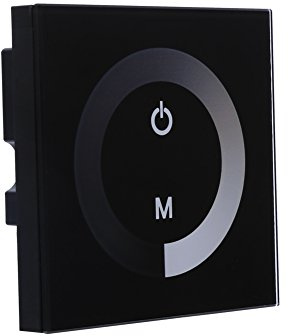 Enfärgad Touch Panel Dimmer Väggbrytare Styrenhet Led Light Strip Dc 12V 24V Svart Led Dimmer 12V,12V Light Switch Husbil,Dimmer Switchar,Dimmer Switchar,12V Touch Dimmer S (Svart)