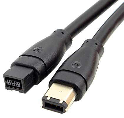 CY IEEE 1394 Firewire 800 - Cavo FireWire da 800 a 400 9p a 6 pin, 1,8 m