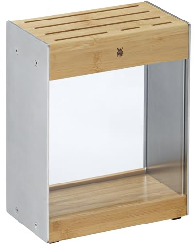 WMF Flextec - Bloque para cuchillos (bambú, diseño compacto, ahorra espacio), transparente