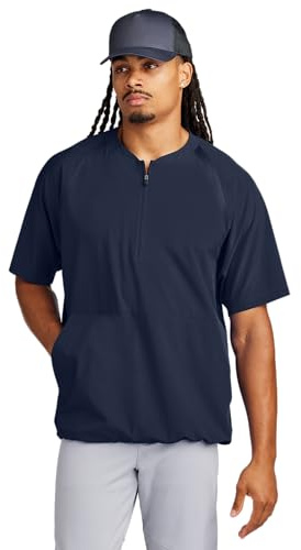 SPORT-TEK Unisex Repeat Half Zip Short Sleeve Jacket | Lightweight Half Zip Jacket for Men & Women True Navy