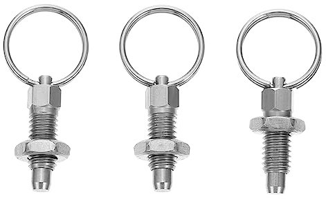 Angoily 3piezas Pasadores De Resorte De Acero Inoxidable Retráctiles Con Anillos De Tirar Para Accesorios Mecánicos