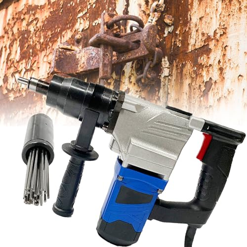 Electric Needle Scaler, 4500 RPM High Power Derusting Tool for Efficient Rust and Slag Removal, Ideal for Welders and Metalwork