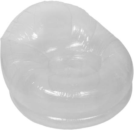 OSALADI Uppblåsbar fåtölj, bekväm transparent PVC-soffa, uppblåsbar vardagsrumssoffa, bärbar loungesoffa för barn, luftig sovrumsstol för camping, fest