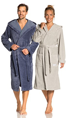 Vossen Damen & Herren Bademantel Lynn ivory M