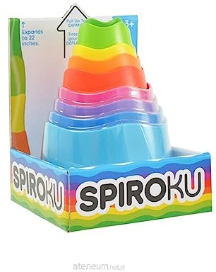 Fat Brain Toys SpiroKu - Stacking & Nesting Cylinders for Preschoolers, Kids 3+