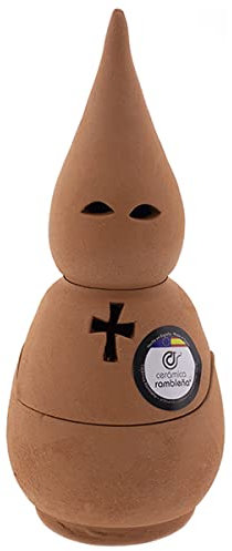 CERÁMICA RAMBLEÑA | Incensario nazareno Barro Rojo | Incensarios religiosos | Incensarios de Barro | Incensarios Originales | Incensario Semana Santa | 9x9x19 cm